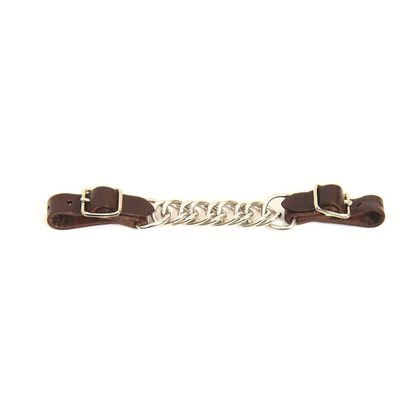 Walsh Curb Chain with Leather Ends